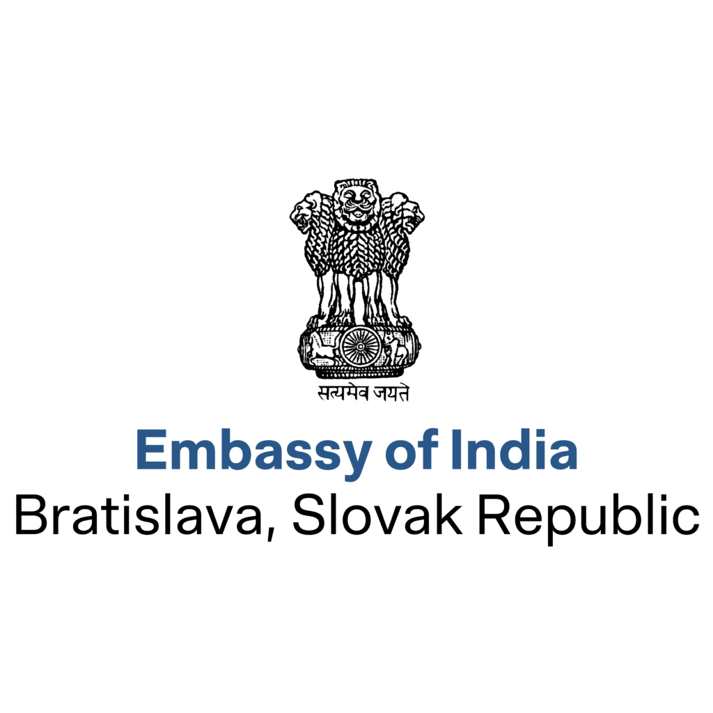 Logo Veľvyslanectva Indie v Bratislave – partner podujatia Detský deň v Bratislave